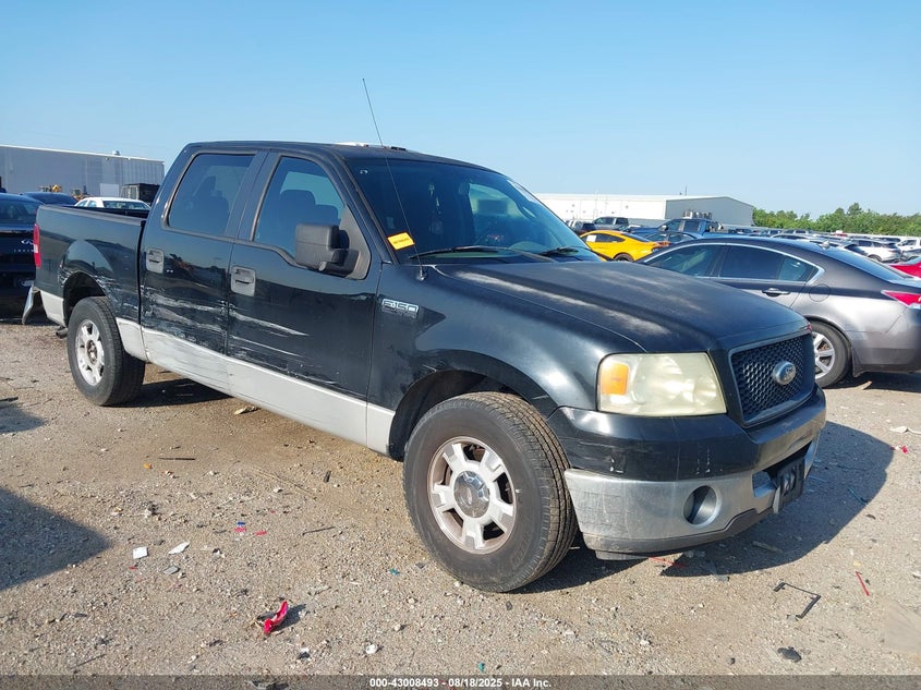 2006 Ford F-150 Xlt black truck gasoline 1FTRW12W76KC58283 photo #1
