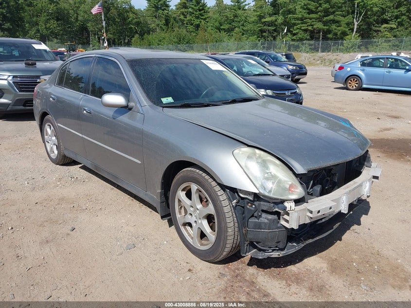 2004 Infiniti G35X silver sedan gasoline JNKCV51FX4M719185 photo #1