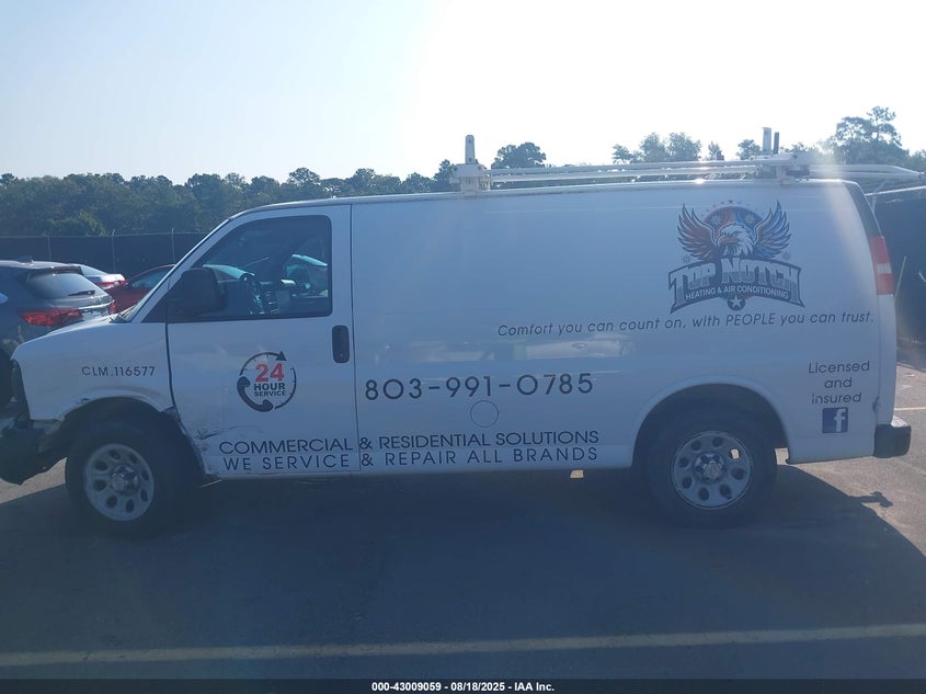 2014 CHEVROLET EXPRESS 1500 WORK VAN - 1GCSGAFX8E1123058