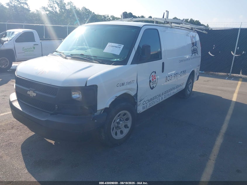 2014 CHEVROLET EXPRESS 1500 WORK VAN - 1GCSGAFX8E1123058