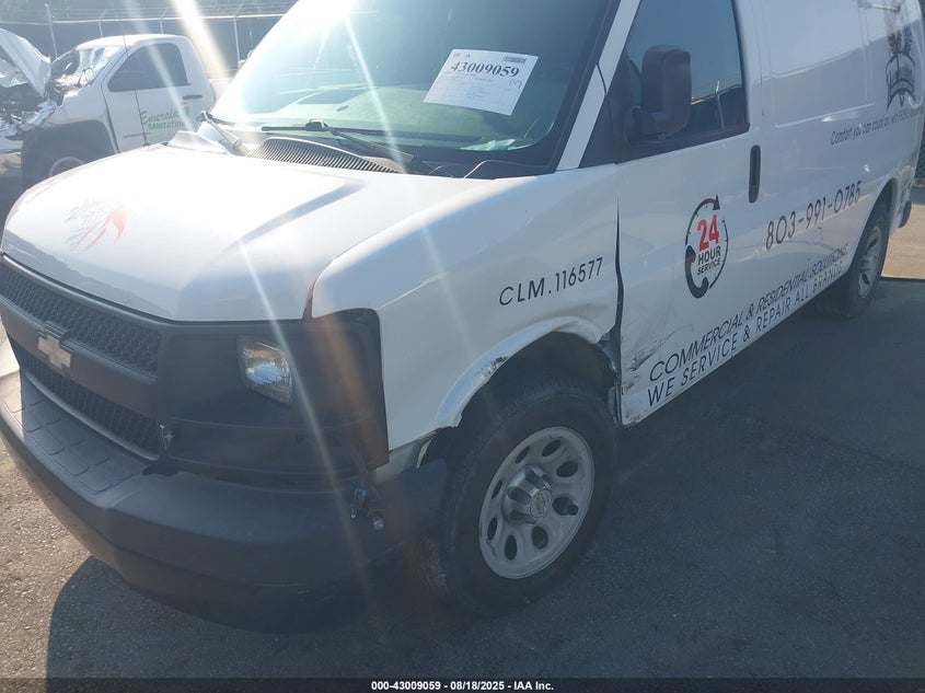 2014 CHEVROLET EXPRESS 1500 WORK VAN - 1GCSGAFX8E1123058