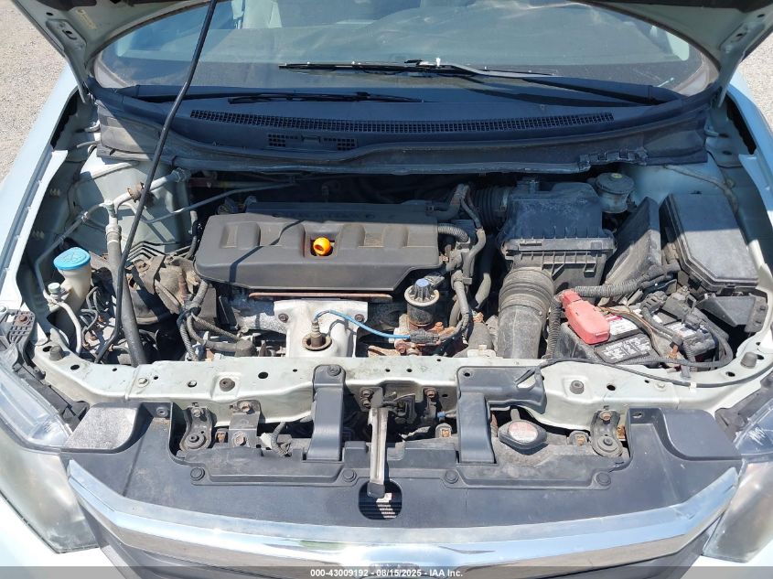 2012 Honda Civic Ex VIN: 19XFB2F8XCE010768 Lot: 43009192