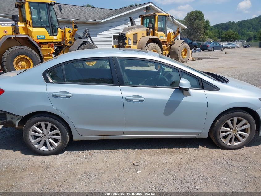 2012 Honda Civic Ex VIN: 19XFB2F8XCE010768 Lot: 43009192