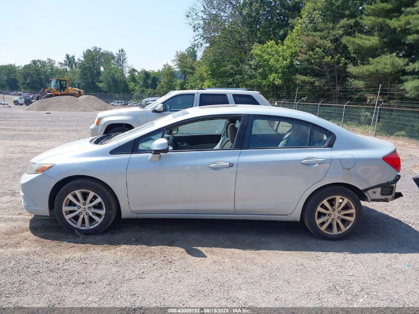 2012 Honda Civic Ex VIN: 19XFB2F8XCE010768 Lot: 43009192