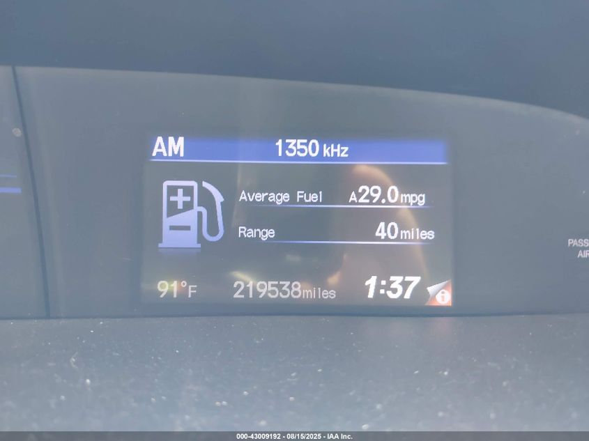 2012 Honda Civic Ex VIN: 19XFB2F8XCE010768 Lot: 43009192