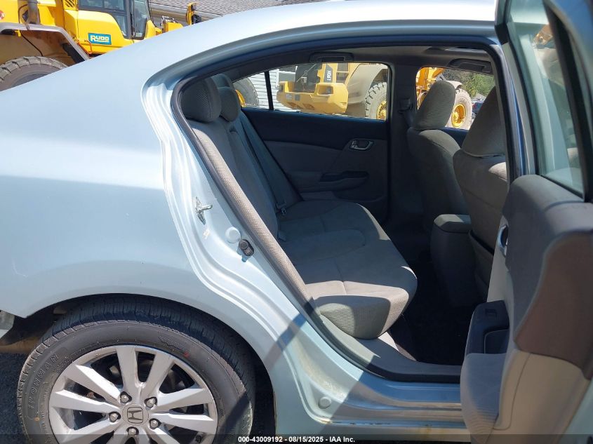 2012 Honda Civic Ex VIN: 19XFB2F8XCE010768 Lot: 43009192