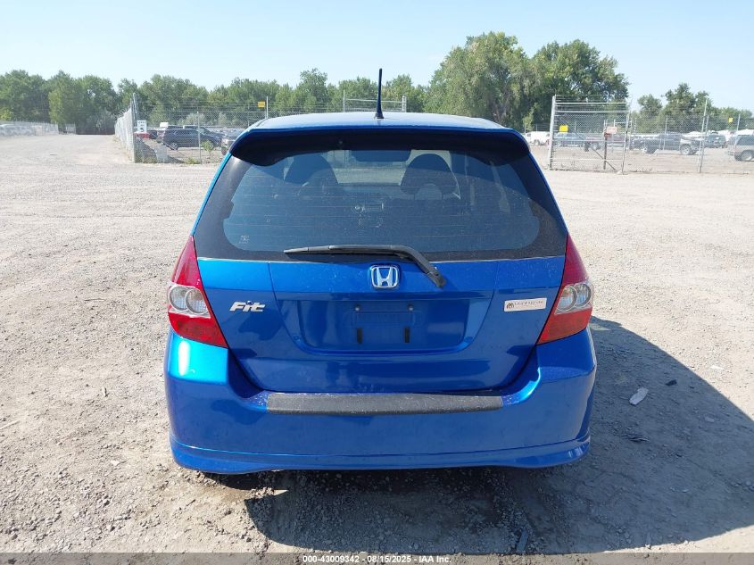 2007 Honda Fit Sport VIN: JHMGD38667S009327 Lot: 43009342