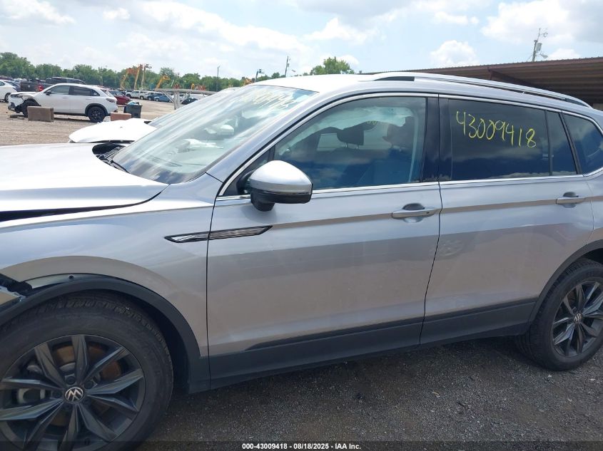 2022 Volkswagen Tiguan 2.0T Se VIN: 3VV2B7AXXNM156043 Lot: 43009418