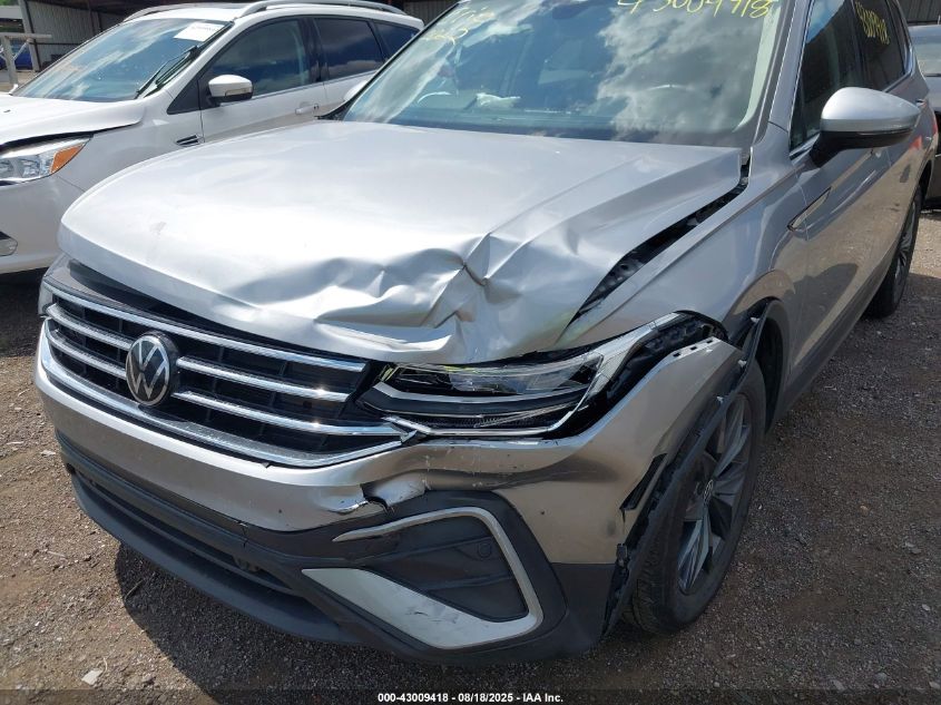 2022 Volkswagen Tiguan 2.0T Se VIN: 3VV2B7AXXNM156043 Lot: 43009418