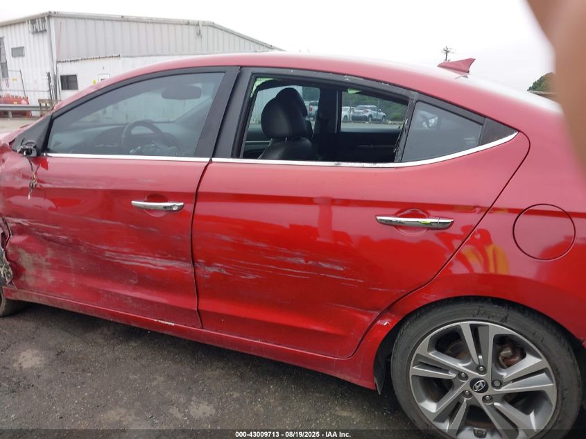 2017 Hyundai Elantra Limited VIN: KMHD84LF2HU193740 Lot: 43009713
