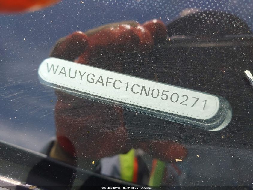 2012 Audi A7 Premium VIN: WAUYGAFC1CN050271 Lot: 43009715