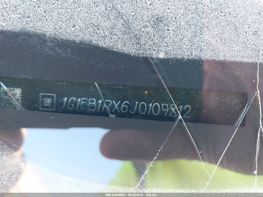 2018 Chevrolet Camaro 1Lt VIN: 1G1FB1RX6J0109812 Lot: 43009863