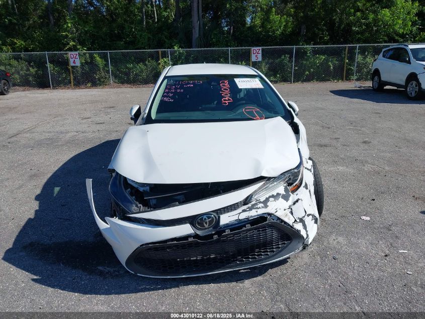 2022 Toyota Corolla Le VIN: 5YFEPMAEXNP274676 Lot: 43010122