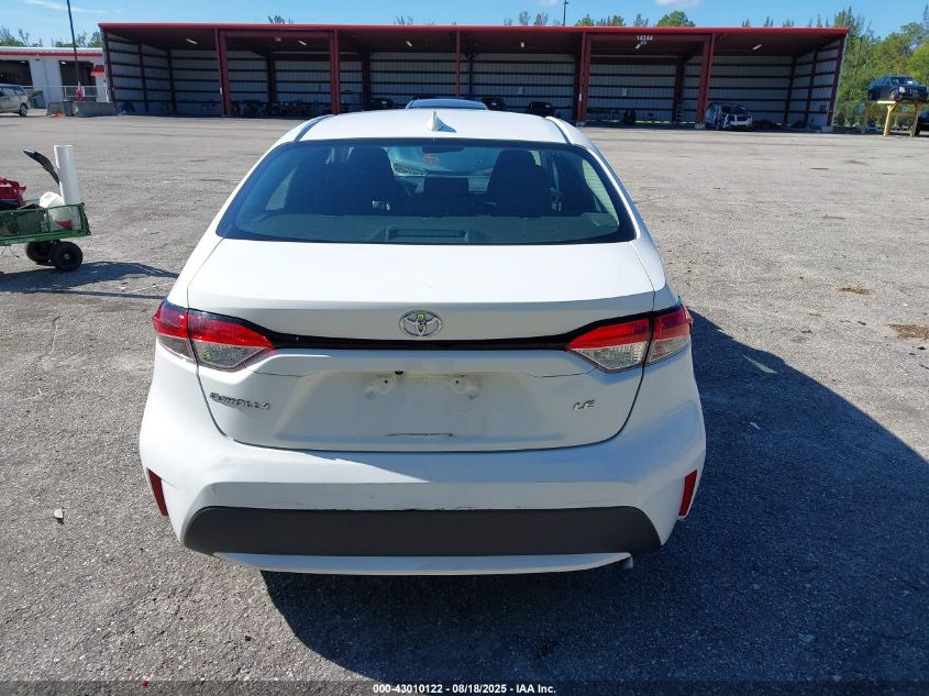 2022 Toyota Corolla Le VIN: 5YFEPMAEXNP274676 Lot: 43010122