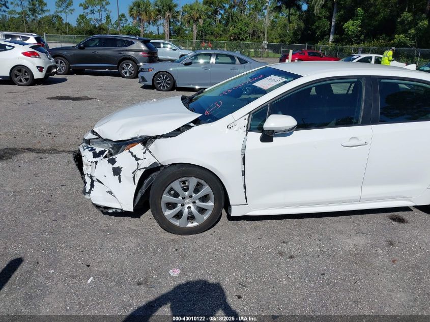 2022 Toyota Corolla Le VIN: 5YFEPMAEXNP274676 Lot: 43010122