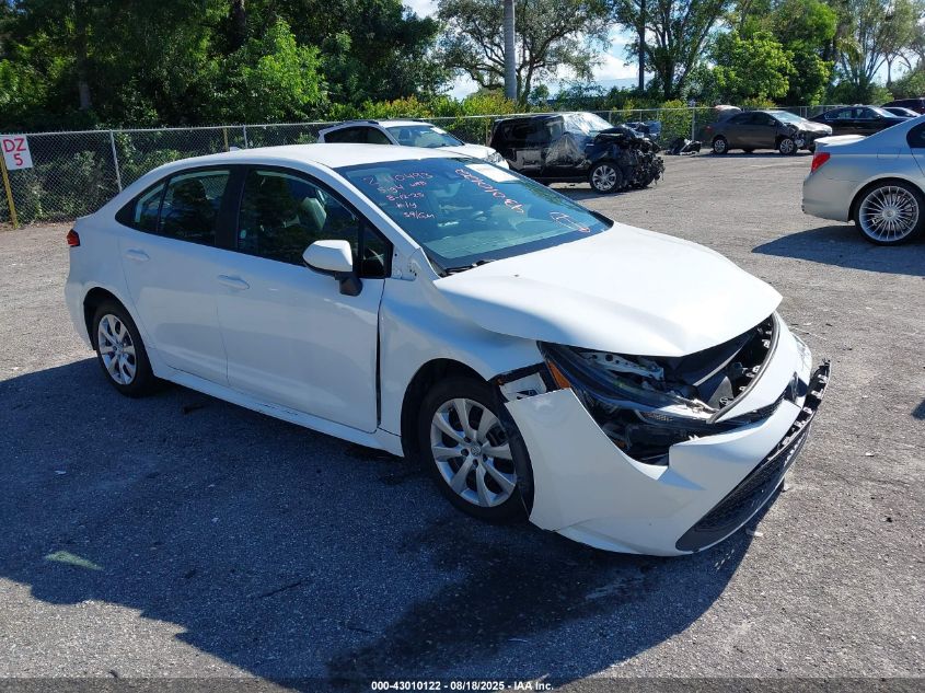 2022 Toyota Corolla Le VIN: 5YFEPMAEXNP274676 Lot: 43010122