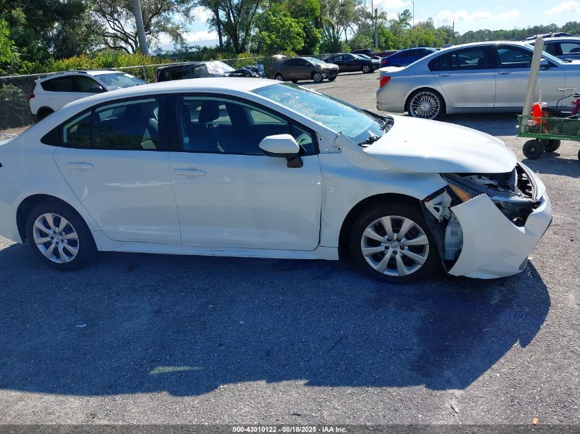 2022 Toyota Corolla Le VIN: 5YFEPMAEXNP274676 Lot: 43010122