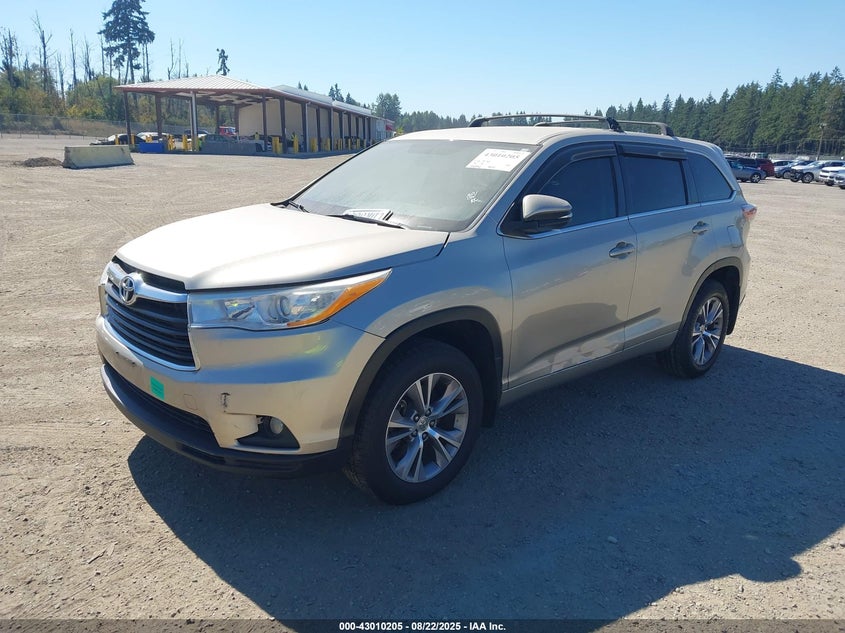 Vin: 5tdbkrfh5es021354, lot: 43504319, toyota highlander le plus v6 20142