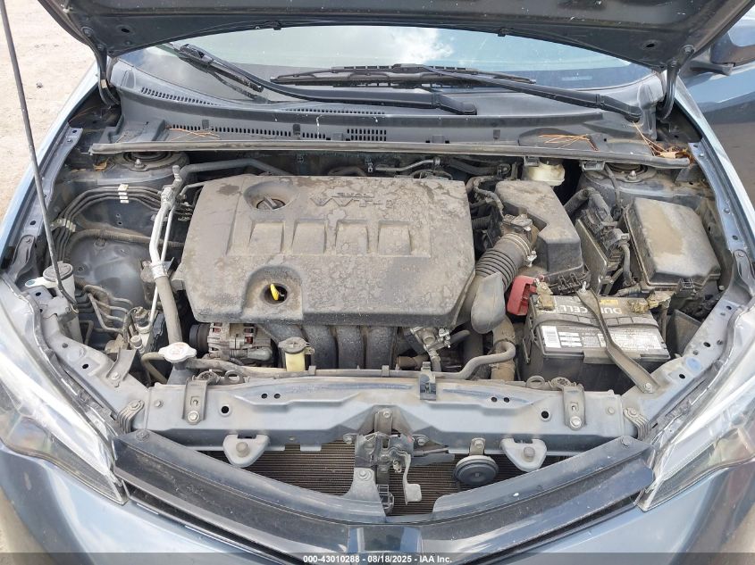 2017 Toyota Corolla Le VIN: 2T1BURHE0HC876876 Lot: 43010288