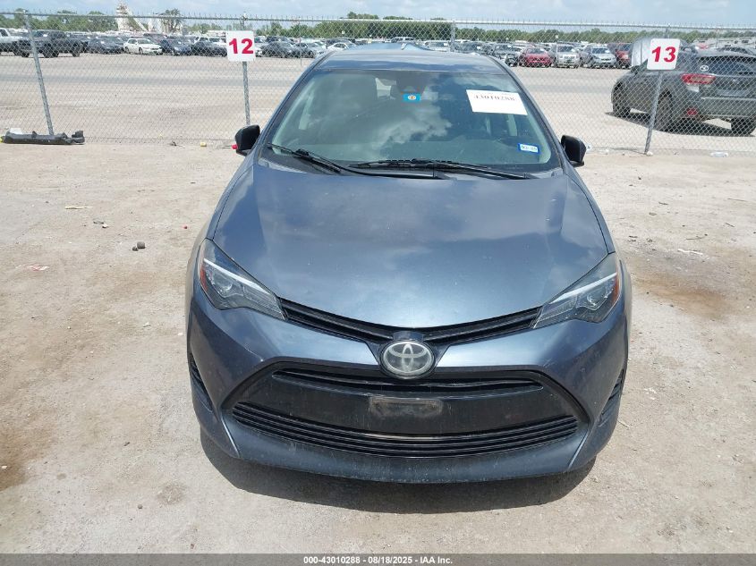 2017 Toyota Corolla Le VIN: 2T1BURHE0HC876876 Lot: 43010288