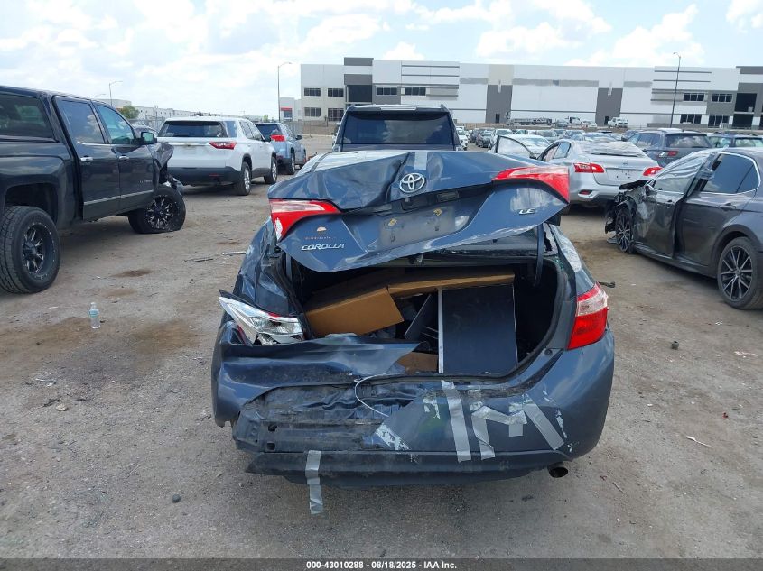 2017 Toyota Corolla Le VIN: 2T1BURHE0HC876876 Lot: 43010288