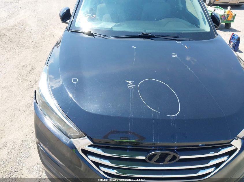 2017 Hyundai Tucson Sport VIN: KM8J3CA21HU343171 Lot: 43010641