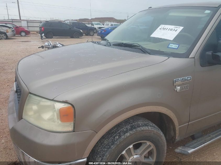 2006 Ford F-150 Xlt VIN: 1FTRW12W56FB63360 Lot: 43011034