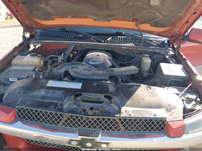 2002 Chevrolet Avalanche 1500 VIN: 3GNEK13T92G304915 Lot: 43011410