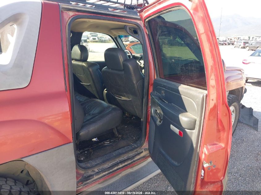 2002 Chevrolet Avalanche 1500 VIN: 3GNEK13T92G304915 Lot: 43011410