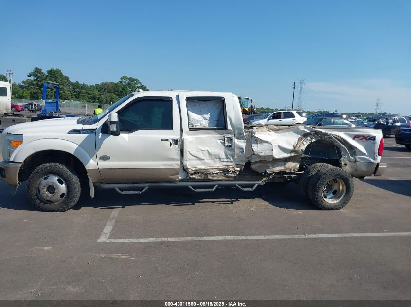 2013 Ford F-350 Lariat VIN: 1FT8W3DT3DEA74481 Lot: 43011560