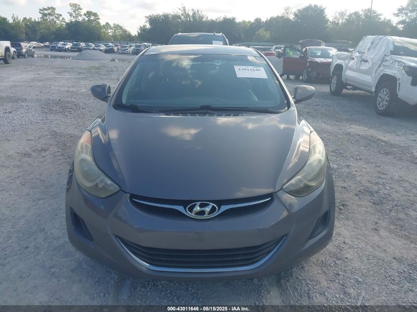 2013 Hyundai Elantra Gls VIN: 5NPDH4AE9DH398281 Lot: 43011646