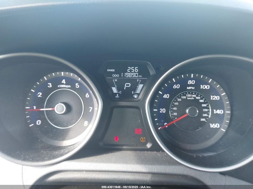 2013 Hyundai Elantra Gls VIN: 5NPDH4AE9DH398281 Lot: 43011646