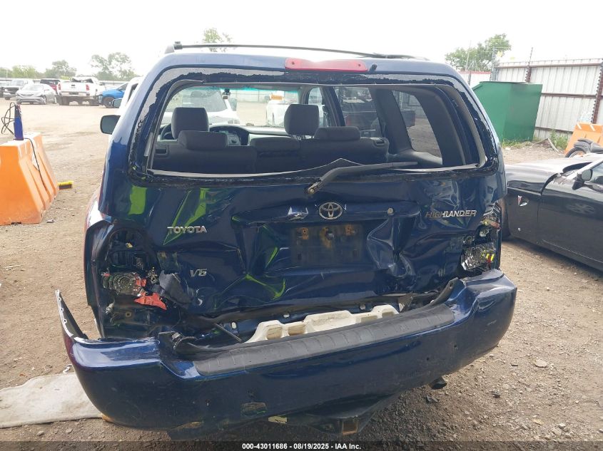2006 Toyota Highlander V6 VIN: JTEGP21A860099118 Lot: 43011686
