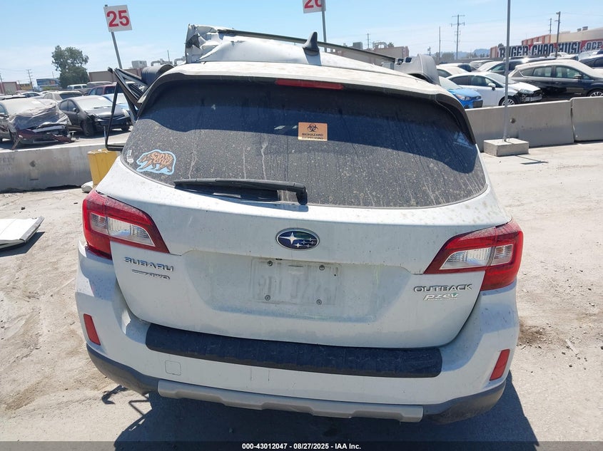2016 Subaru Outback 2.5I Limited VIN: 4S4BSANC1G3229352 Lot: 43012047
