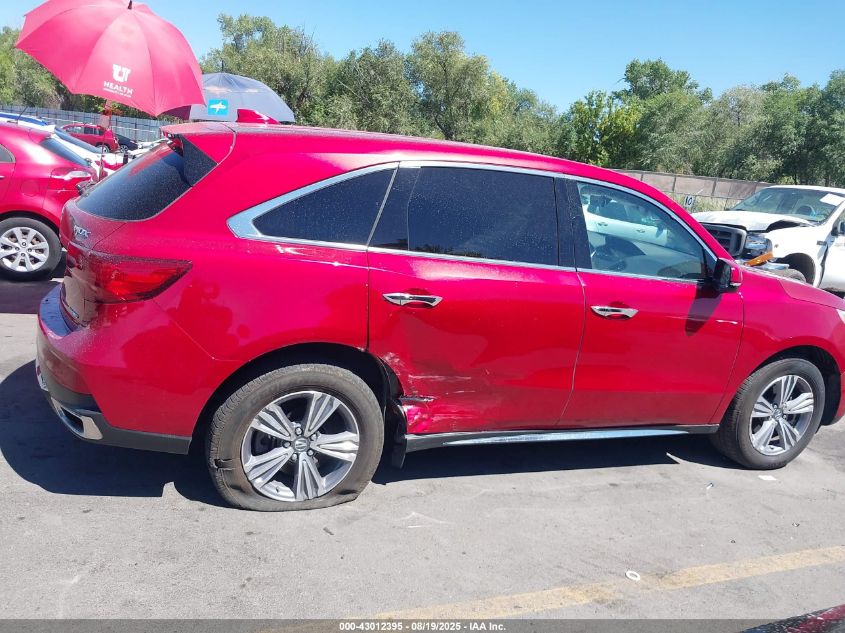 2020 Acura Mdx Standard VIN: 5J8YD4H3XLL023447 Lot: 43012395