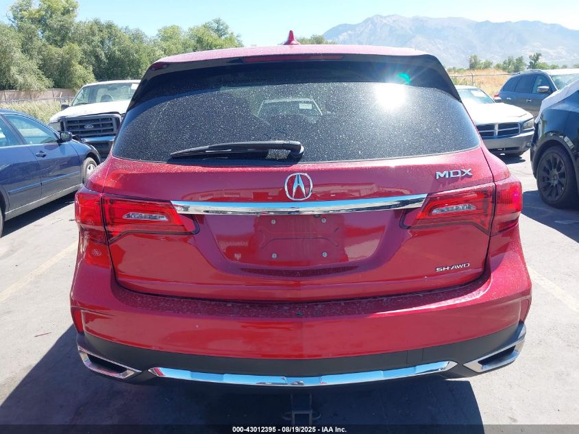 2020 Acura Mdx Standard VIN: 5J8YD4H3XLL023447 Lot: 43012395
