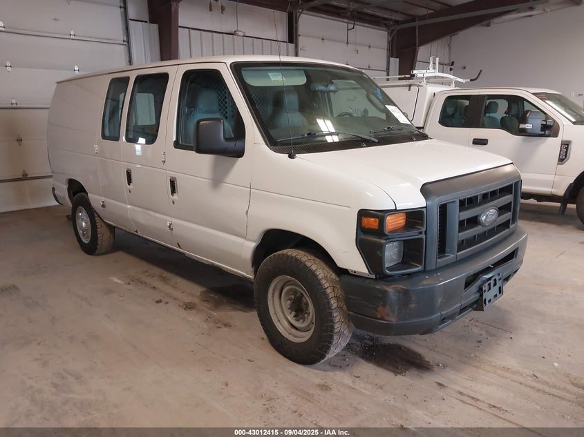2012 Ford E-250 Commercial white van gasoline 1FTNE2EL9CDB27462 photo #1