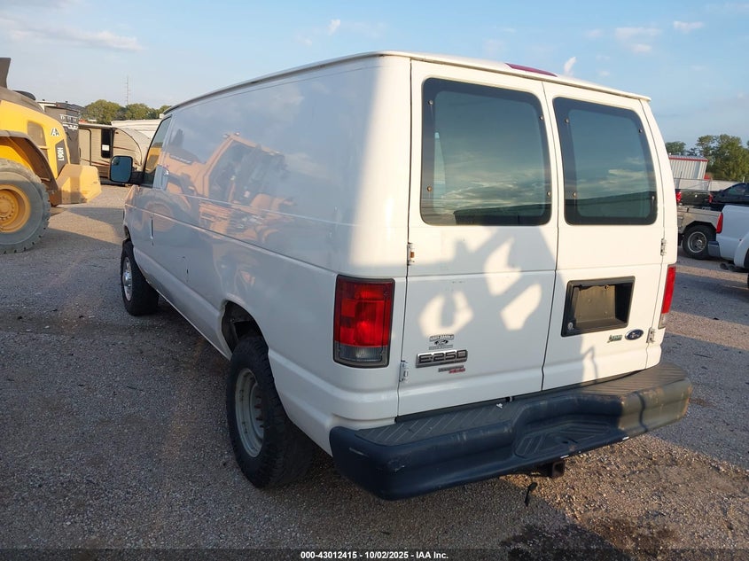 2012 Ford E-250 Commercial white van gasoline 1FTNE2EL9CDB27462 photo #4