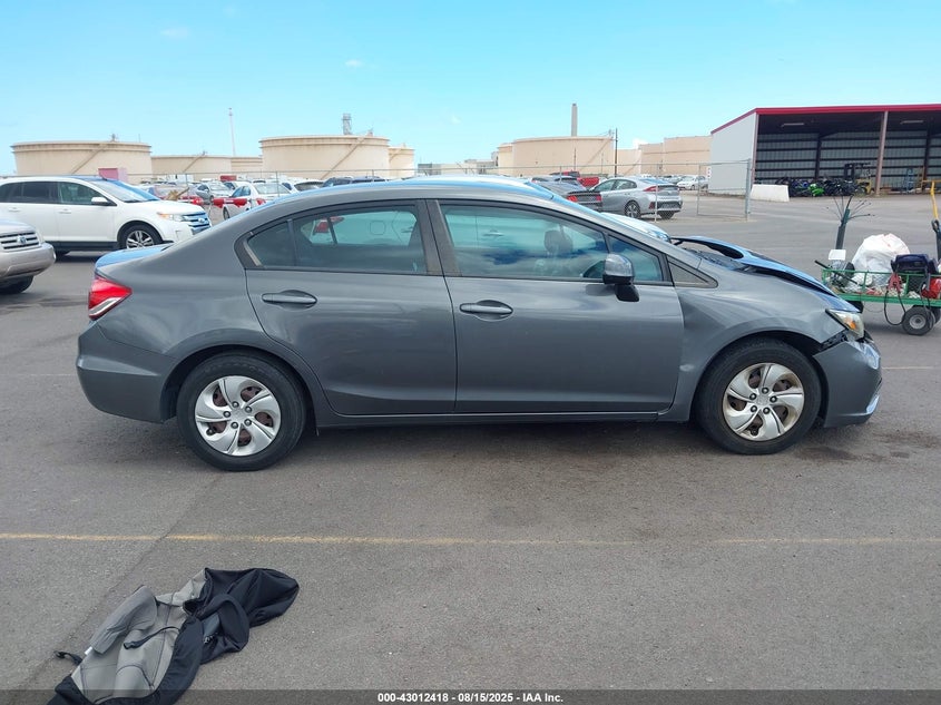 2013 Honda Civic Lx VIN: 2HGFB2F53DH586540 Lot: 43012418