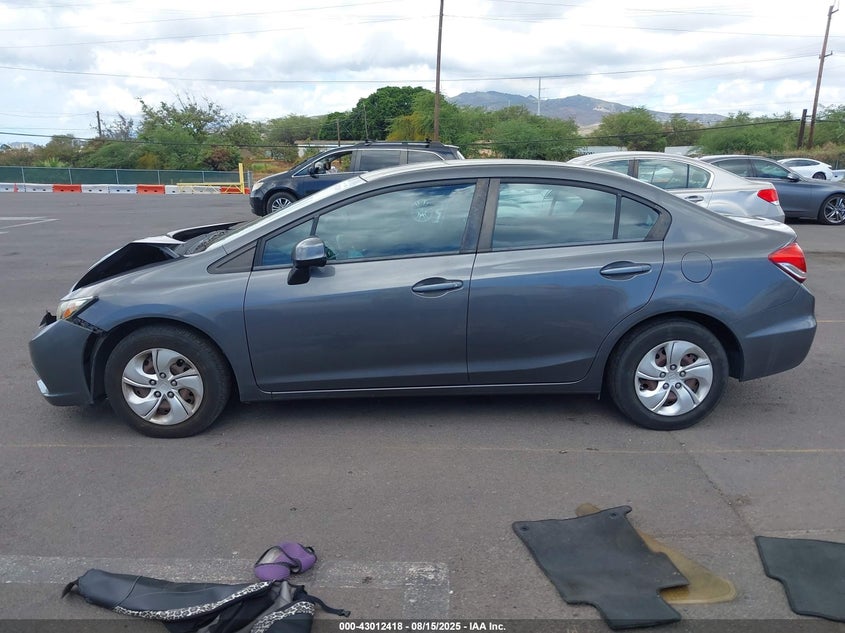 2013 Honda Civic Lx VIN: 2HGFB2F53DH586540 Lot: 43012418