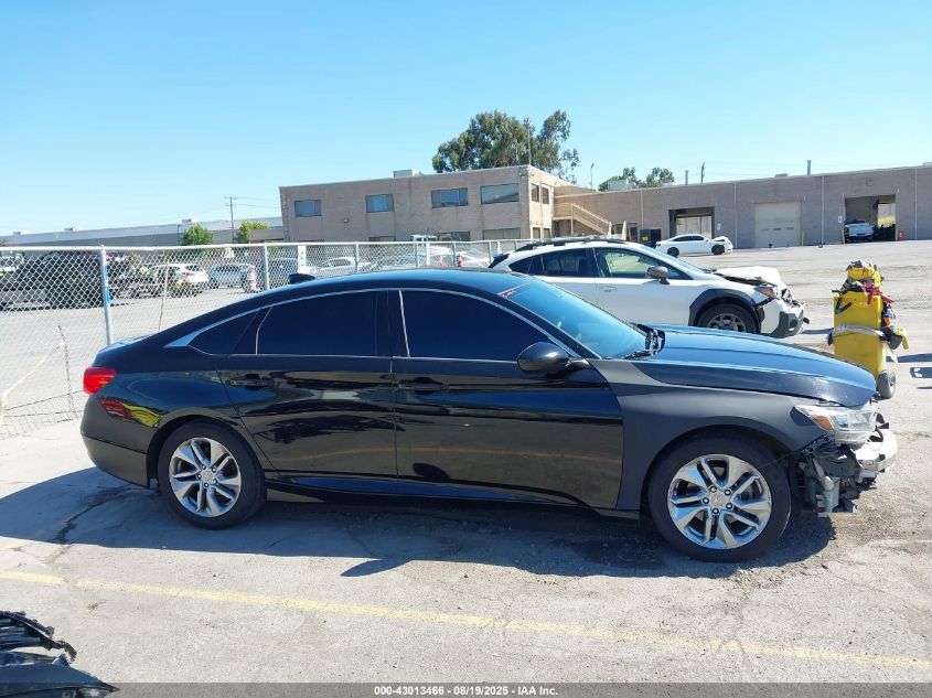 2018 Honda Accord Lx VIN: 1HGCV1F11JA161037 Lot: 43013466