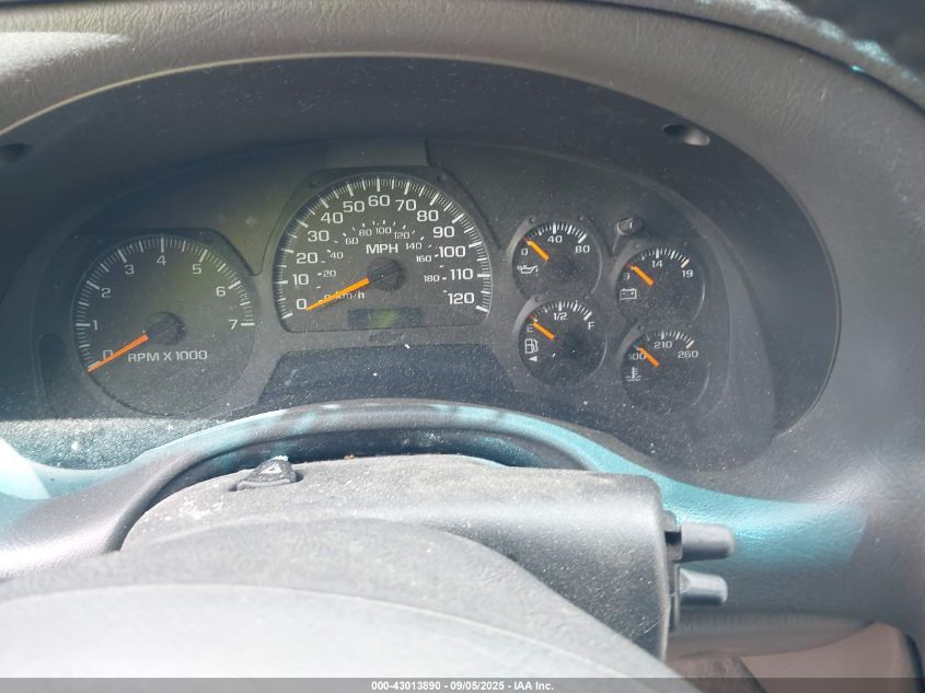 2002 Chevrolet Trailblazer Ltz VIN: 1GNDT13S522172650 Lot: 43013890