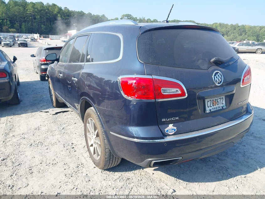 Vin: 5gakrbkd9fj247418, lot: 43508032, buick enclave leather 20153
