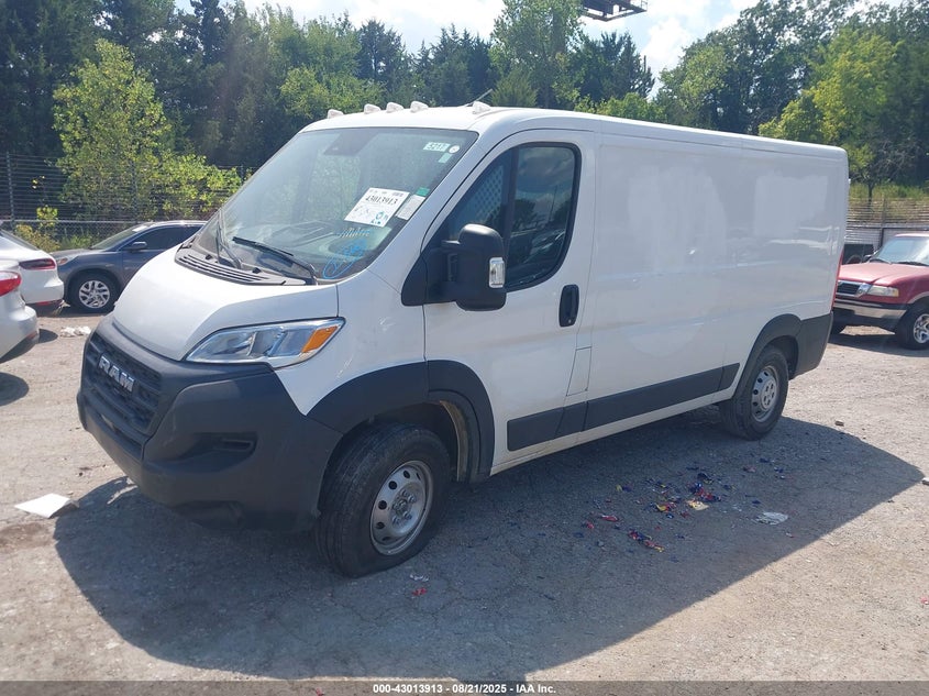 2023 Ram Promaster 2500 3.6 Low Roof 136 Wb White Lot 111043013913 Vin 3C6LRVVG2PE603854