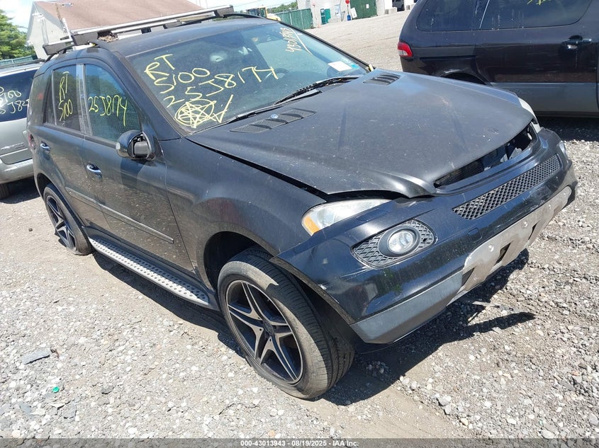2006 Mercedes-Benz Ml 500 4Matic black suv gasoline 4JGBB75E76A064812 photo #1