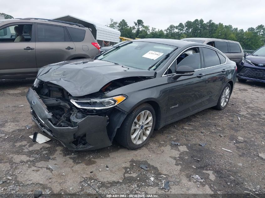 2019 FORD FUSION HYBRID SEL 3FA6P0MU0KR189552