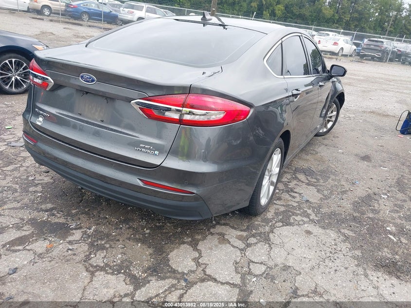 2019 FORD FUSION HYBRID SEL 3FA6P0MU0KR189552
