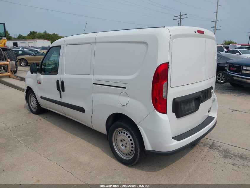 Vin: zfbhrfabxn6w54541, lot: 43508157, ram promaster city cargo van 20223