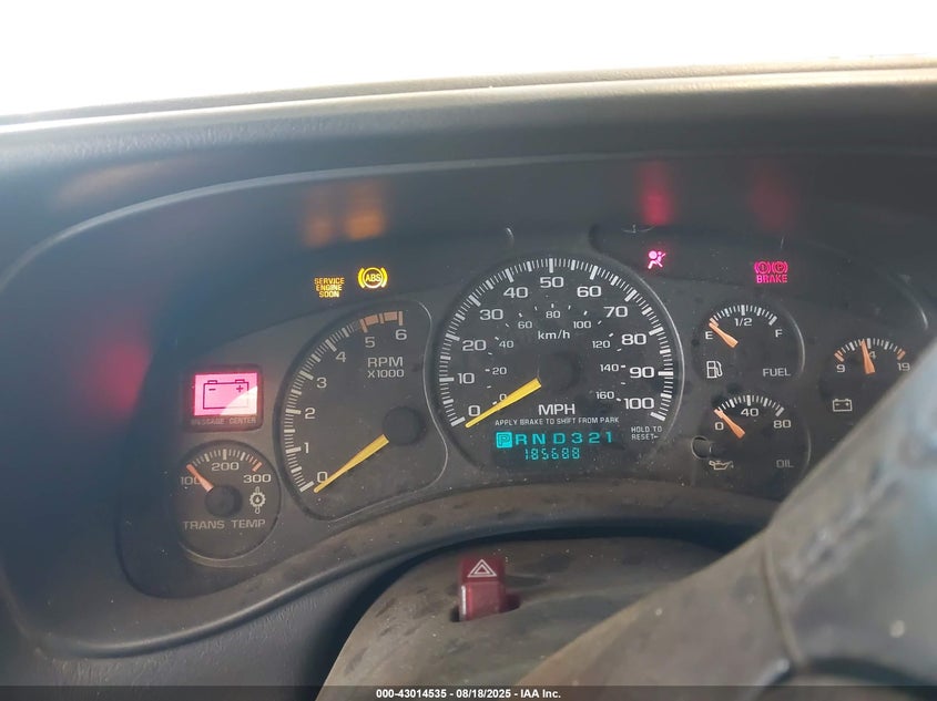 2001 Chevrolet Silverado 2500Hd Ls VIN: 1GCHC29U31E193163 Lot: 43014535