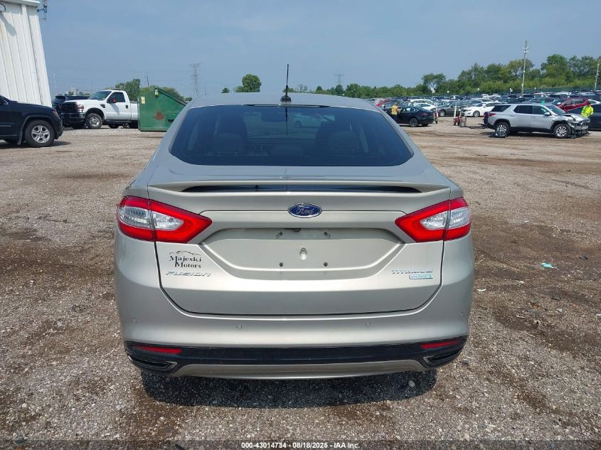 2016 Ford Fusion Titanium VIN: 3FA6P0K92GR193348 Lot: 43014734